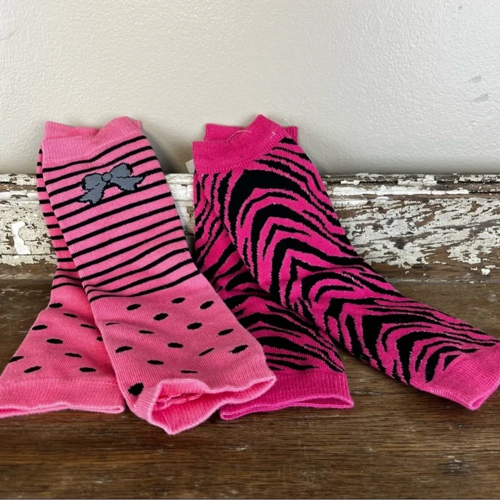 Pink Baby Knee Pads - Crawling Protection Socks for Toddlers & Infants-set of 2